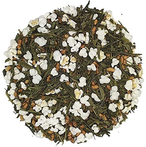 Simpli-Special Genmaicha Pure Japanese Green Sencha Loose Leaf Tea | Toasty Brew Popcorn Tea with Roasted and Popped Rice | High Antioxidants | Great for Gift or Iced Tea | 100g in Resealable Pouch