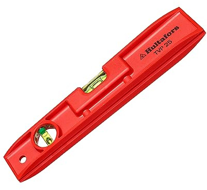 Niveau Torpedo 25 cm I Hultafors I Niveau antistatique à 2 flacons 90° et 180° I Fabriqué au sein de l’UE I Ultra-solide et adapté à de nombreuses mesures I 401803