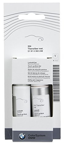 BMW lot de 2 stylos-retouche zweischicht imperialblau a89-gris