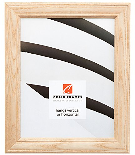 Craig Frames Wiltshire 595 Raw Empty Picture Frame, 18 by 24-Inch Ash Frame Shell, 1.25-Inch Wide Unfinished Hardwood