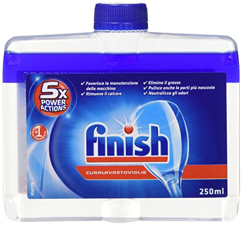 Finish - Limpiador para lavavajillas, 250 ml, Confezione da 12, 12