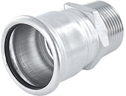 Numepress Übergang mit AG aus Edelstahl - Pressfitting mit M-Kontur - 28 x 1