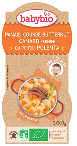 Babybio panais buternut canard polenta bols 2x200g