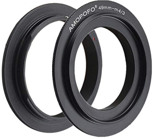 49mm Filter Thread Macro Reverse Mount Adapter Ring,for M4/3 Camera LUMIX GX7 GF6 GH3 G5 GF5 GX1 GF3 G3 Olympus OM-D E-M1 E-M5 E-PL6 E-P5 DSLR Cameras
