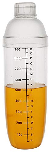 Cocktail Shaker Plástico Transparente Alcohol Barra De Herramientas del Mezclador Milk Tea Coctel Batidora Manual Copa Coctelera