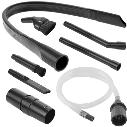 Spares2go PC Desk Car Valet Mini Micro Attachment Kit + Flexible Crevice Tool for Numatic Henry Hetty Vacuum Cleaner (32mm)