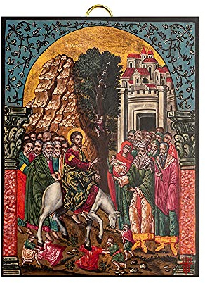 Artis Premium Replicas Icono del siglo 18 del Domingo de Ramos (14 x 18 cm)
