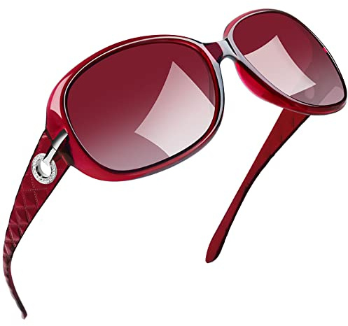 Joopin Elegante Große Sonnenbrille Damen Polarisiert XL Übergroße Brille | Oversized Rahmen für breite Gesichter, UV400, Ultraleichtes Material, Fashion, Fahren, Einkaufen, Reisen, Strand, Wandern