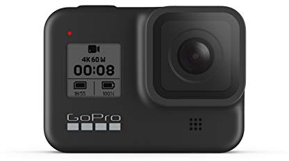 GoPro HERO8 Black - Waterproof 4K Digital Action Camera with Hypersmooth Stabilisation, Touch Screen and Voice Control - Live HD Streaming (Renewed)