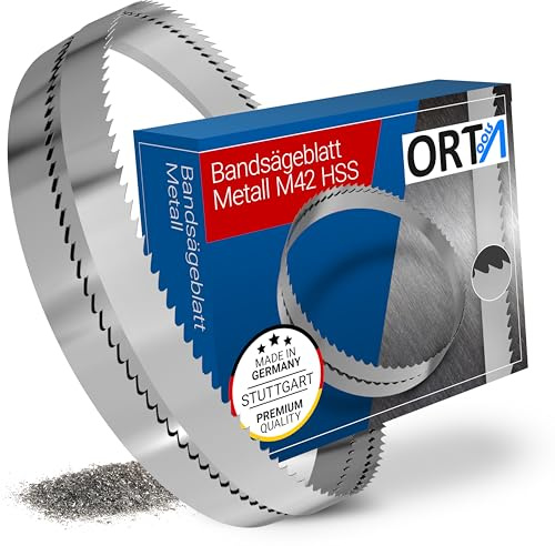Uppsättning av 2 sågband bi-metall M42 mått 1140 x 13 x 0,65 mm 14 ZpZ för Güde MBS 105 V, Scheppach MBS 1200, Parkside PMB 1100 B2, bandsågblad