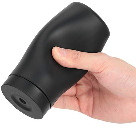 Dispenser Manuale di Sapone per Mani in Silicone da 240 Ml, Liquido per Piatti, Sapone, Lozione, Olio Essenziale, Shampoo, Balsamo e Persino Detersivo per Piatti (Nero)