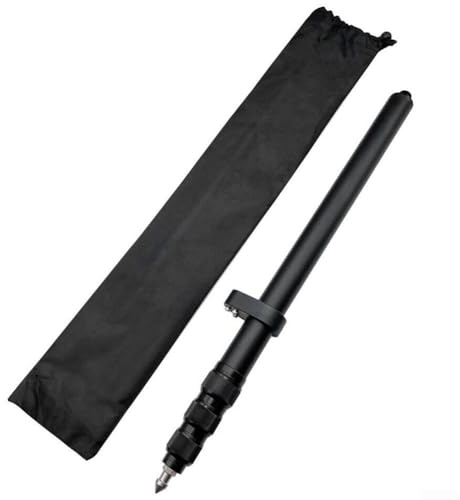 Poteau de centrage télescopique en alliage d'aluminium de 52 à 150 cm avec bulle pour arpentage et ingénierie RTK GPS