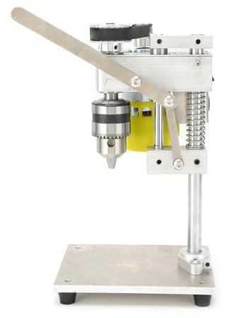 flexman Trapano a Colonna da Banco a Velocità Variabile, Trapano da Banco Piccolo in Lega di Alluminio con Chiave Adattatrice per Uso Domestico Fai da Te