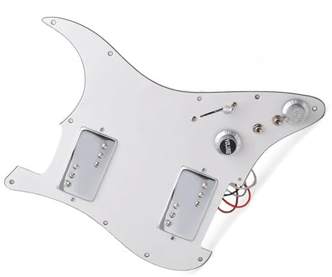 Gitarren Schlagbrett Tonabnehmer Messing HH Cover Zwei Humbucker Coil Spliting Schlagbrett E-Gitarre Schlagbrett Pickup