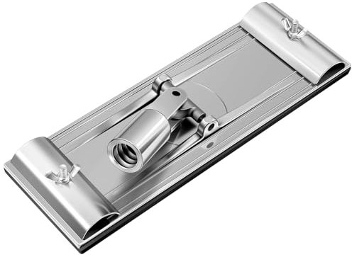 Hicarer 1 Pc No-flip Pole Sander Head for Drywall with Quick Release Clips and Universal Coarse Thread Wall Ceiling Sander, Head Only