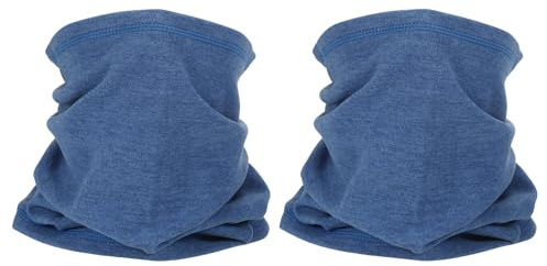 PATIKIL Winter Halswärmer, 2er-Pack Winddichter Halswärmer Kälteschutzschal Gesichtsmaske Ski Halswärmer für Männer Frauen, Denim Blau