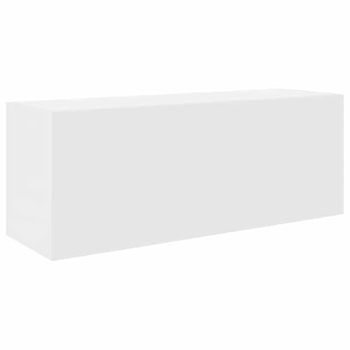 vidaXL Mobile da Bagno a Parete Bianco 80x25x30cm in Legno Multistrato, Armadio a Muro da Bagno, Armadio da Bagno a Muro, Armadio da Bagno a Parete