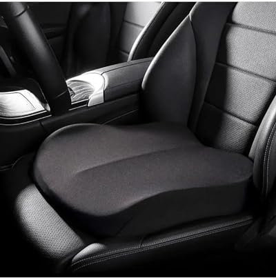 Autositzbezüge Universal Auto Hauptfahrersitz Booster Sitzkissen Memory Foam Sitz Booster Kissen Alle-Saison Geeignet Für Zwerge Auto Autositzbezug(-01-Black)
