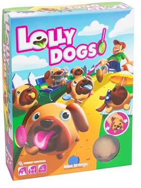 Blue Orange Lolly Dogs – Gioco da tavolo – Ideale con famiglia o amici – Memoria creativa e originale – piccoli cani – dai 4 anni in su