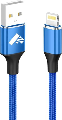 Aioneus iPhone Charger Cable, MFi Certified Lightning Cable 3FT/1M iPhone Charging cable Braided USB iphone Charger Lead for iPhone 14 13 12 11 Pro Max XS XR X 8 7 6 Plus 5 SE,iPad