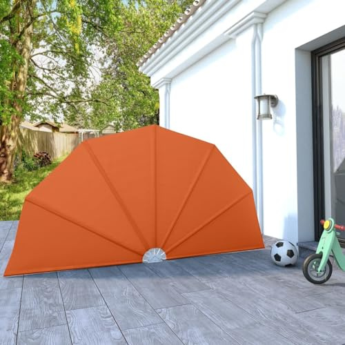 Toldo Lateral Plegable terraza Color Terracota 160 cm Paraguas y Sombra