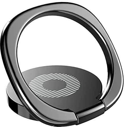 Generic Telefonring, Telefongrepp Telefonring Hållare Mobiltelefon Ringhållare Finger Stativ 360 ° Rotation Polerat Metallgrepp för de Flesta Telefoner, Surfplatta och Fodral