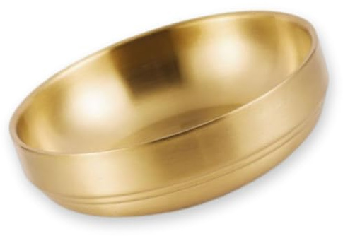 Zijipjy 4-Inch Gold Decorative Bowl Paper Clip Holder,Stainless Steel Dual-Purpose Round Small Storage Tray & Cute Jewelry Organizer for Office Desk,Bathroom Vanity,Home & School