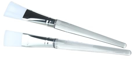 COLLBATH 2 piezas Brocha Facial para Mascarillas Cepillo Sintético para Aplicar Mascarillas y Uso DIY para Zonas Delicadas como Ojos y Nariz Herramienta Precisa para Cuidado Facial
