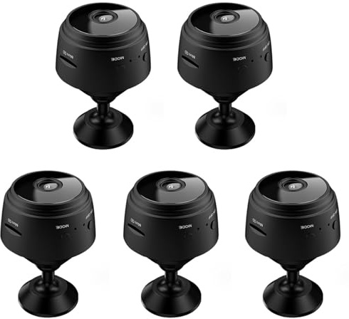 Uikdjgu 5X A9 Mini Camera WiFi Camera 1080P HD Versione Notturna Mini Registratore Vocale Mini Videocamere Wireless Videosorveglianza