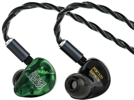 Linsoul Punch Audio Portazo 1DD + 2 planära drivrutiner i öronsnäckor, HiFi-trådbundna IEM-hörlurar, Basshead Studio Monitoring & Gaming Earbuds