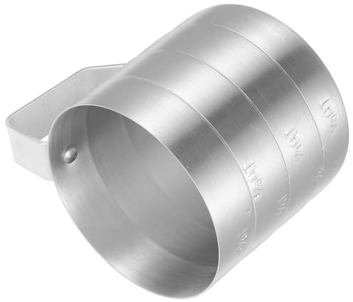 SEWACC Tazza Graduata in Alluminio Spessa 500ml Manico Isolato, Misurino per Latte e Farina, Contenitore Liquidi per Cucina e Panetteria, Strumento di Misura Pratico e Facile da Pulire