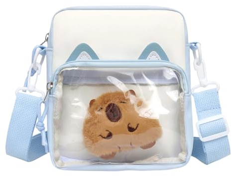 Sac A Main Femme Grand-Sac Velours Cotelé Femme-Sac à BandoulièRe Transparent en Forme De Capybara pour Enfants, IdéAl pour GarçOns Et Filles