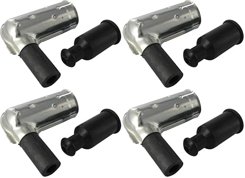 Greenstar CONNECTEUR DE BOUGIE pour Tondeuse à gazon, Métal, Iridium, 14mm x 1,25mm, 1 pièce (Lot de 4)