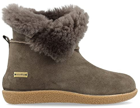 HAFLINGER Lammfell Leder Hausschuhe Lemmi Unisex Stiefel
