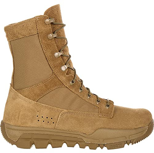 ROCKY Lightweight Commercial Military Boot, Coyote Brown, Size 8(M)