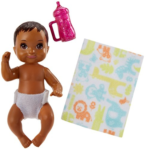Barbie Mattel Babypuppe Dunkelbraun FHY81 | Babysitter | Puppenfamilie