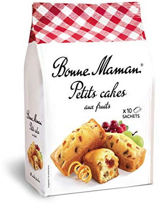 Bonne Maman Petits Cakes aux fruits pur beurre x10 en sachet individuel 300g