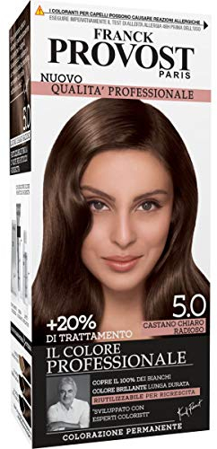 Franck Provost Tinta Capelli Colore Professionale a Domicilio, Valorizza Riflessi e Brillantezza, Castano Chiaro Radioso