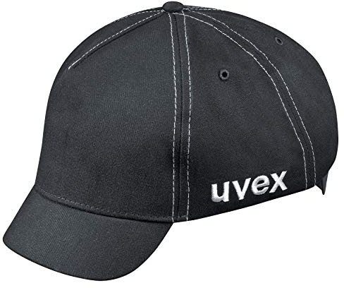 Uvex u-Cap Sport Anstoßkappe - Kopfschutz-Kappe mit kurzem Schirm und Hartschale - Gr 60 bis 63 cm