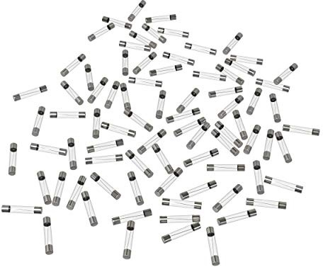 AUPROTEC Fusibile in vetro 6,35 x 32 mm fusibili 5 A – 50 A Fusibile 1/4 x 1 1/4 pollici selezionabile: 20 A Ampere, 25 pezzi