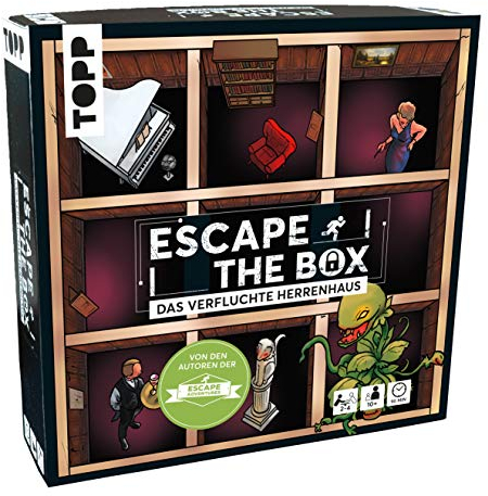 Escape The Box – Das verfluchte Herrenhaus: Das ultimative Escape-Room-Erlebnis als Gesellschaftsspiel!: 9 Rätsel-Räume in Einer Schachtel – für 1-4 Spieler – ab 10 Jahren