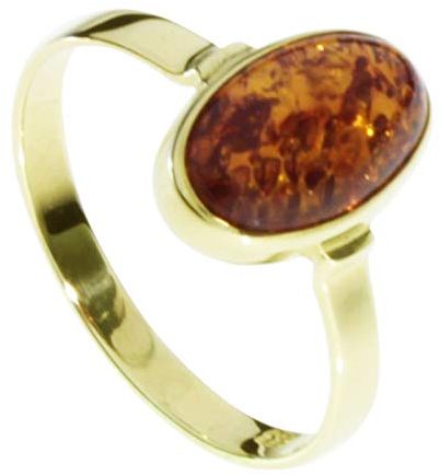 Ring - Classic 11x7 mm - Gold 333/000 - Bernstein