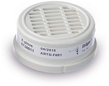 Dräger X-plore Bajonett Partikel-Filter P3 R mit Gehäuse für Aerosole/Partikel | 1 Paar | Ersatzfilter für Voll- und Halbmasken X-plore 3300, 3500 und 5500