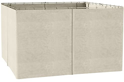 Outsunny 4 parois latérales pour pavillon de Jardin tonnelle Rigide 300 x 400 cm protéger de la Pluie Vent Soleil Beige