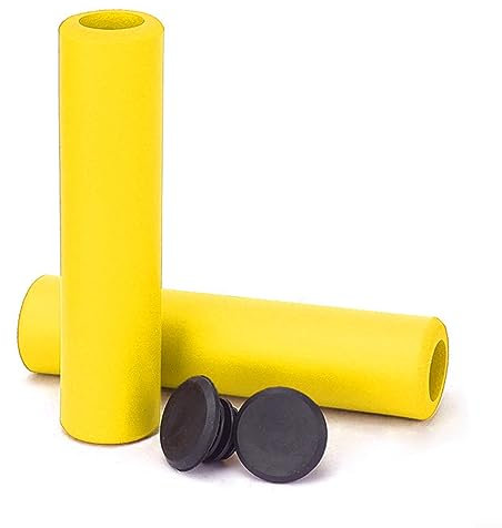 Soft Foam Silikon Schwamm Lenkergriffe Lenkerabdeckung Fahrrad (Gelb)