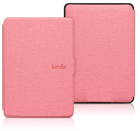 XENITE Hülle for Kindle 2022 Paperwhite 5 4 3 2 1 2021 8. 10. 11. Generation 6 6,8 Zoll Magnettasche mit automatischer Sleep/Wake-Funktion (Farbe : Rosa, Size : J9G29R 2019 10th)