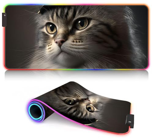 HEYCE Tapis de Clavier pour Souris Laser/Optique Napoléon Dress Cataa LED Tapis de Souris XXL - Tapis de Bureau ROG Tapis de Souris Long à Base en Caoutchouc Antidérapant (90x40x0,3) cm