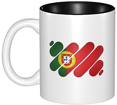 Tazza Caffè 330Ml Bandiera Patchwork Del Portogallo Tazza Di Latte Personalizzata Tazza Da Regalo Carine Tazza Originale Per Mamma, Papà, Ragazze