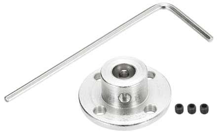 QUARKZMAN 1pz 8mm Flange di Accoppiamento Connettore Albero Rigido Modello Accoppiatore Accessorio per Albero con Mini Chiave Esagonale e Vite Fissaggio per Motori Modello RC