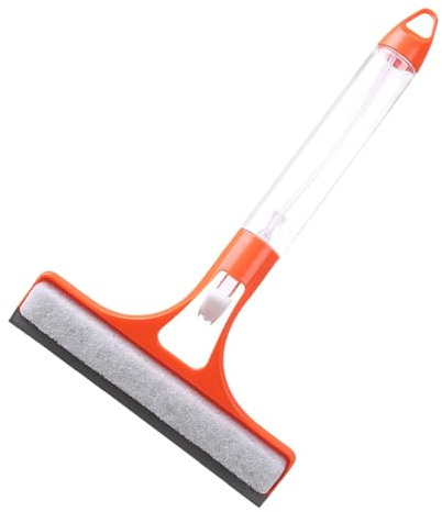 Cleaning Squeegee - Practical Cleaning Tool, Bathroom Window Scrubber with Water Spray - Mirror Wiper, Effective All Purpose Glass Cleaner for Bathroom, Tiles, Mirrors